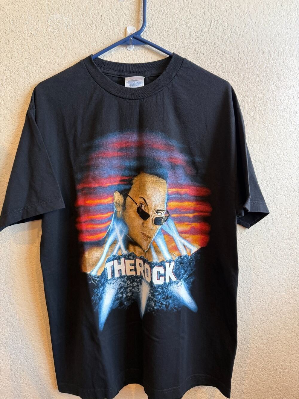 Vintage 90s The Rock WWF Wrestling T-Shirt Large Unworn Alstyle